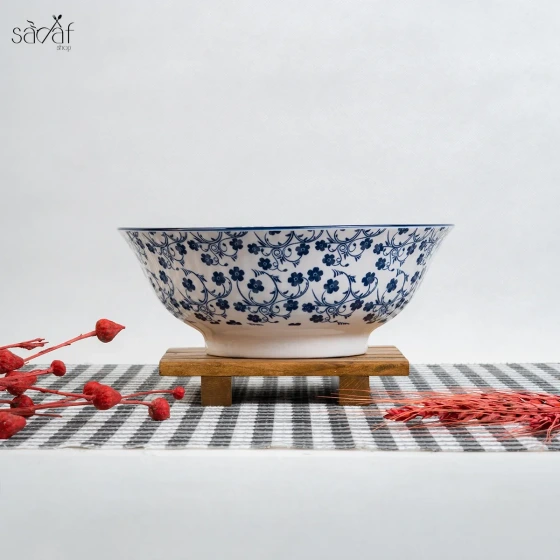 کاسه سالاد دنی هوم مدل گل آبی