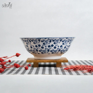 کاسه سالاد دنی هوم مدل گل آبی